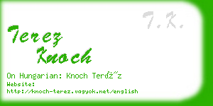 terez knoch business card